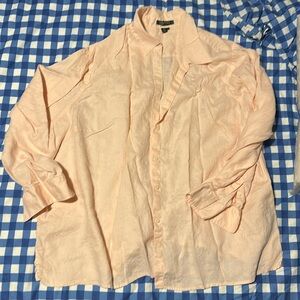 Women’s pink linen blouse. Lauren